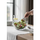 üveg tál salátával mobil nézetben büfé környezetben