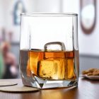 Tuana 320 ml whiskys pohár – masszív üveg, modern forma, 6 db-os csomag