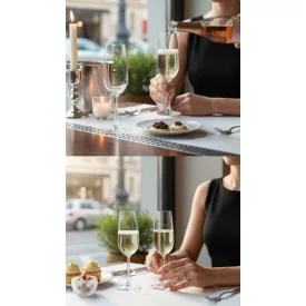 Royal Leerdam Spring pezsgős pohár 200 ml – 6 db-os elegáns champagne pohár