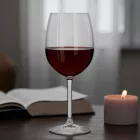 Royal Leerdam Spring vörösboros pohár 350 ml – elegáns, hosszú szárú üveg