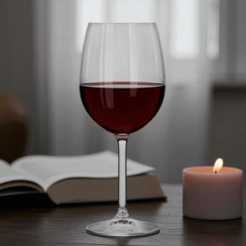 Royal Leerdam Spring vörösboros pohár 350 ml – elegáns, hosszú szárú üveg