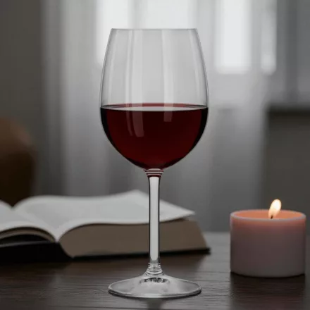 Royal Leerdam Spring vörösboros pohár 350 ml – elegáns, hosszú szárú üveg