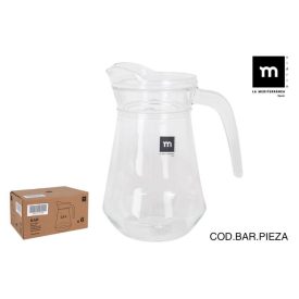 Bar 1,3 literes üveg kancsó – olasz dizájnú, vastag falú üvegkancsó vízhez, üdítőhöz, limonádéhoz