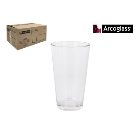 Arcoglass Linoc limonádés pohár 475 ml – magas, vastagfalú üvegpohár frissítő italokhoz