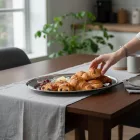 35 cm-es ovális tálca rozsdamentes anyagból