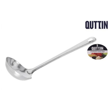 Quttin merőkanál 30,5 cm – 80 ml, rozsdamentes, mosogatógépben mosható, profi adagoláshoz
