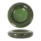 Cleopatra reaktív mázas fészekformájú tányér erdei mohazöld színben, 28 cm átmérővel