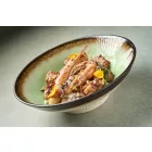 Garum Gourmet erdei mohazöld reaktív mázas 22 cm-es mélytányér