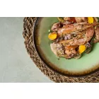 Garum Gourmet erdei mohazöld reaktív mázas 22 cm-es mélytányér