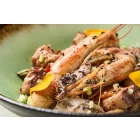 Garum Gourmet erdei mohazöld reaktív mázas 22 cm-es mélytányér