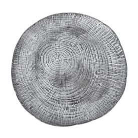 Ledo porcelán prezentációs tányér 30x3 cm – fatörzs mintával, fine dining tálaláshoz