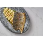 Ledo Porcelán Ovális Gourmet Tálaló – 24x17x4 cm, Fatörzs Mintával