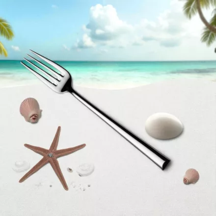 Itaca desszertvilla 12 db-os szett – 3 mm vastag, 18/10 rozsdamentes acélból, elegáns kivitel