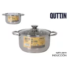 Quttin Neron lábas üveg fedővel 6 literes 24 cm-es átmérőjű indukciós - Spanyol edény