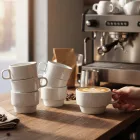 GZ cappuccino csésze, 225 ml-es, 6 db-os csomag, sorolható porcelán