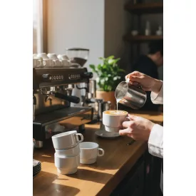 GZ kávéscsésze, 120 ml-es, 6 db-os csomag, sorolható porcelán