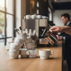 GZ kávéscsésze, 75 ml-es, 6 db-os csomag, sorolható porcelán