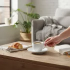 Sorolható porcelán csészealj vendéglátáshoz