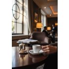 6 db-os kávéscsésze szett csészealjjal fehér porcelán