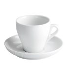 Rome kávéscsésze szett, 75 ml-es, 6 db-os csomag, fehér porcelán