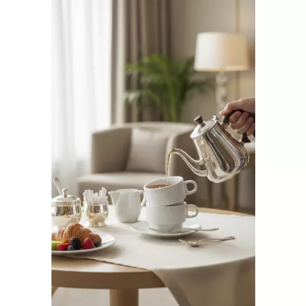 GZ teáscsésze, 250 ml-es, 6 db-os csomag, sorolható porcelán
