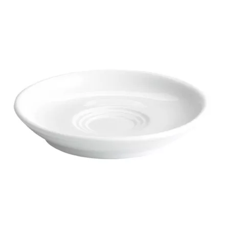 Iris tripla mélyedéses csészealj, 6 db-os csomag, 14 cm-es sorolható porcelán