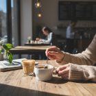 Alpes kávéscsésze, 100 ml-es, 6 db-os csomag, sorolható porcelán