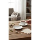 Fehér porcelán csészealj 13,7 cm