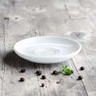 Rome csészealj, dupla fészkes, 6 db-os csomag, 13,7 cm-es fehér porcelán