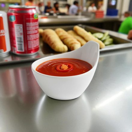 Porcelán tálka szószokhoz 8x8x6 cm – elegáns, fehér szervírozó tálka