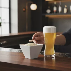 Kúpos szögletes porcelán szószos tálka 90 ml 6 db-os készlet