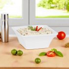 Porcelán tálka szószokhoz és mártogatósokhoz – 7x7 cm, fehér