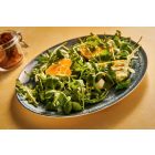 Turmae Éjkék porcelán lapostányér 25 cm – rusztikus és fine dining tálaláshoz