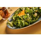 Turmae Éjkék Porcelán Lapostányér – 25 cm, Fine Dining tálaláshoz