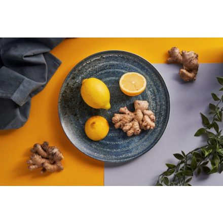 Turmae Éjkék porcelán lapostányér 19 cm – előételekhez és desszertekhez, fine dining stílusban