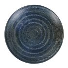 Turmae Éjkék Porcelán Lapostányér – 19 cm, Fine Dining tálaláshoz