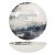Catay porcelán mélytányér – 23x5 cm, kék-fehér márványhatású design