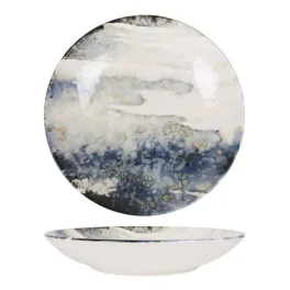 Catay kék-fehér márványhatású porcelán tányérok