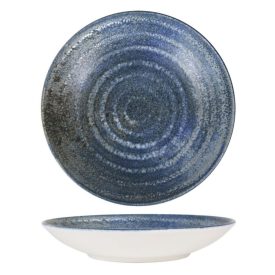 Turmae Éjkék porcelán mélytányér 20 cm – levesekhez, tésztákhoz és rizottókhoz, fine dining stílusban