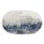Catay porcelán ovális tányér – 30x17,5x2,8 cm, kék-fehér márványhatású design