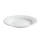 Boj fehér porcelán leveses mélytányér, 23 cm-es, 6 db-os csomag
