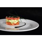 BOJ fehér porcelán főételes tányér, 26 cm – letisztult, elegáns tálaláshoz