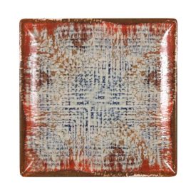   Ming III Charro porcelán négyzetes lapostányér – 20,5 cm, rusztikus prémium tálaláshoz