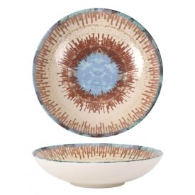 Infinity Micenas spanyol porcelán mélytányér – 21 cm, 4,5 cm magas, levesekhez és pastákhoz