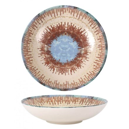 Infinity Micenas spanyol porcelán mélytányér – 21 cm, 4,5 cm magas, levesekhez és pastákhoz