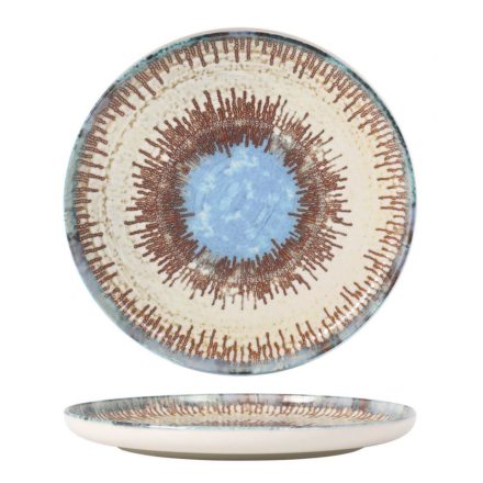 Infinity Nordik Micenas spanyol porcelán lapos tányér – 26 cm, magas peremmel