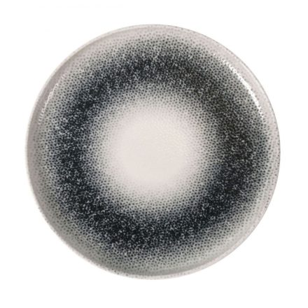 Mademoiselle szürke átmenetes porcelán lapostányér 15 cm – amuse-bouche és desszert tálaláshoz