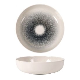 Mademoiselle szürke átmenetes porcelán mélytányér, 18 cm, 5 cm magas, kb. 4-5 dl űrtartalommal