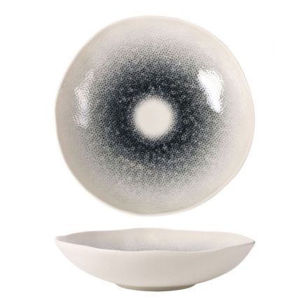 Mademoiselle szürke átmenetes porcelán mélytányér 21x5 cm – Fine Dining levesekhez és tésztákhoz