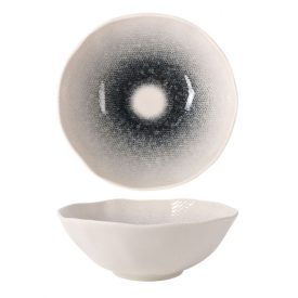 Mademoiselle szürke átmenetes porcelán tálka 16x6 cm, 0,6 liter – Fine Dining levesekhez és salátákhoz